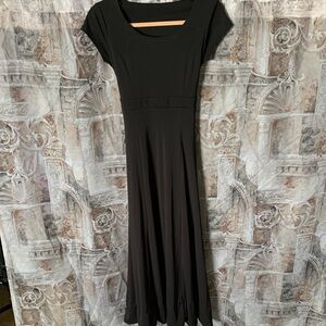 Elegant Full Length Black Women's Dress